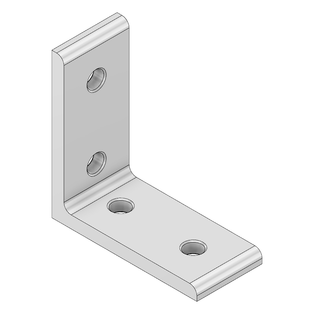 40-523-1 MODULAR SOLUTIONS ANGLE BRACKET<br>60MM TALL X 30MM WIDE W/ HARDWARE